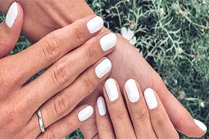 uñas permanentes blancas
